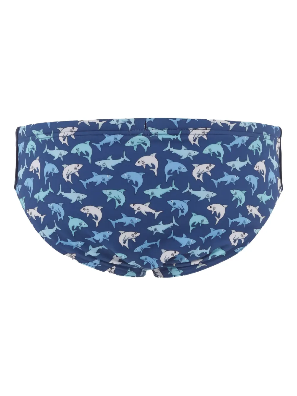Mc2 Saint Barth Blue Swim Shorts For Boy With Shark
