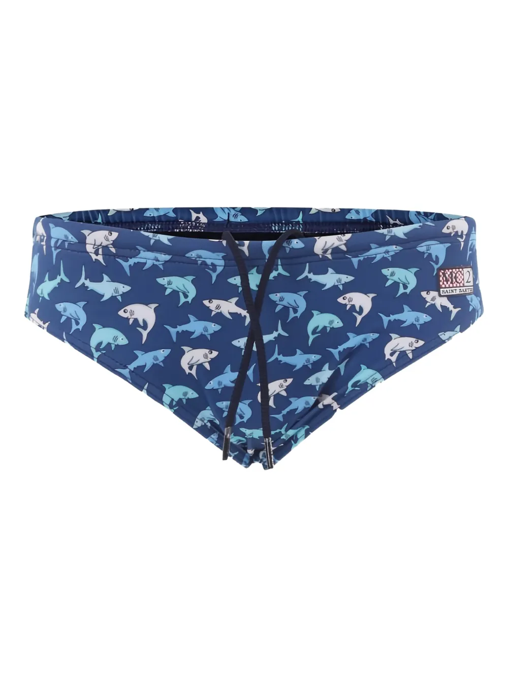 Mc2 Saint Barth Blue Swim Shorts For Boy With Shark
