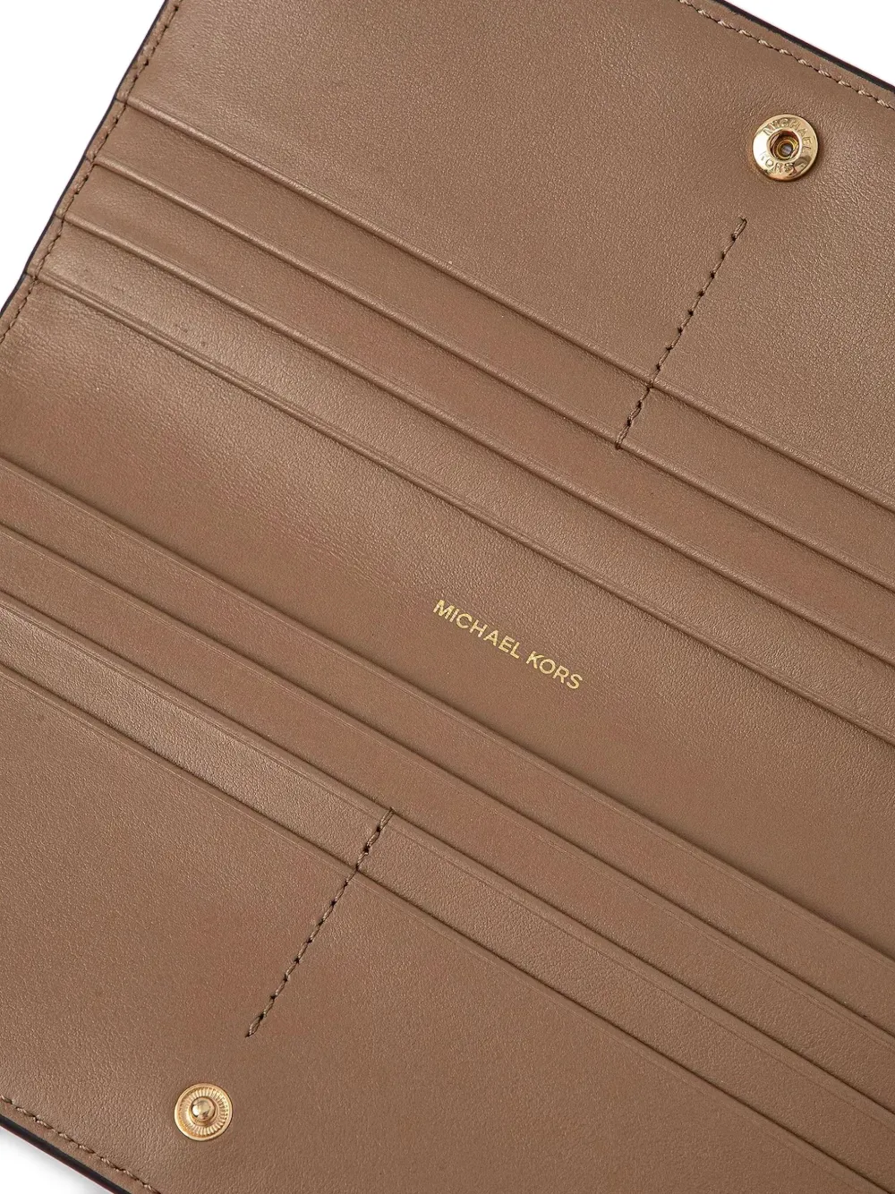 Michael Michael Kors Portemonnee van bewerkt leer - Bruin
