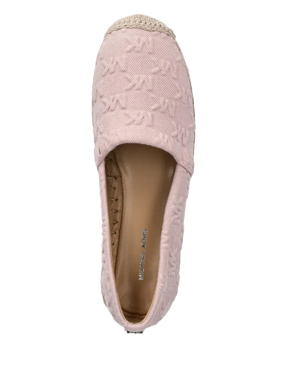 Michael Michael Kors Lynn Logo-embossed Platform Espadrilles In Pink