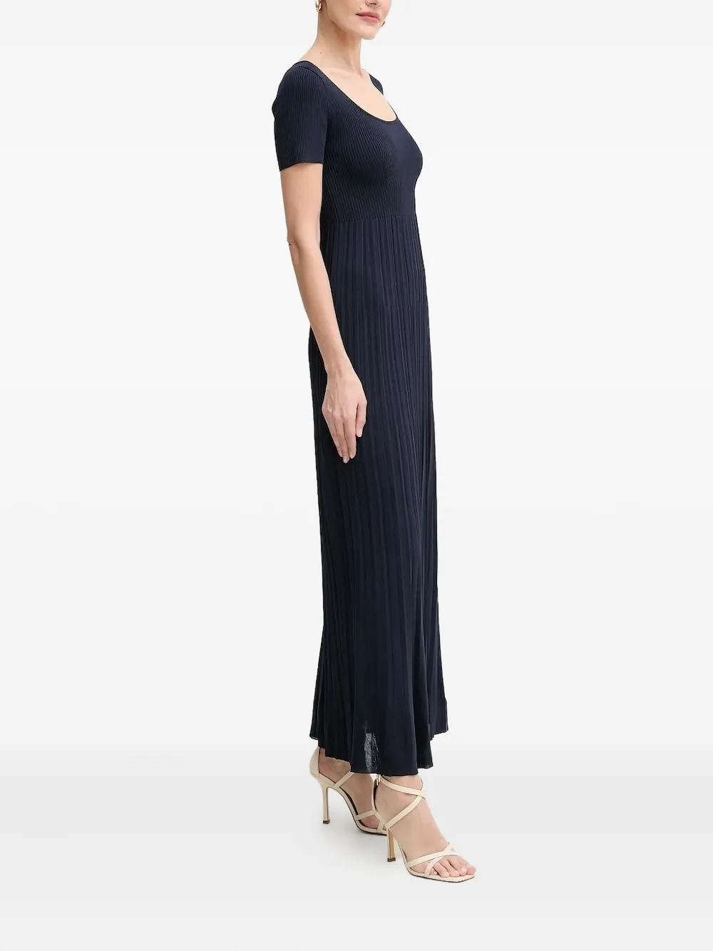 Michael Michael Kors vestido corto de canalé plisado | azul | Image 1