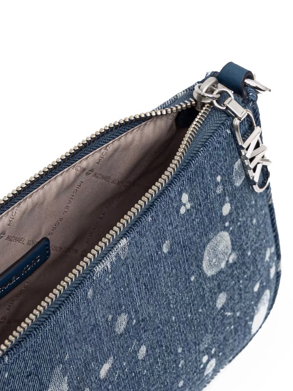 Michael Kors Schoudertas met spetters en denim-effect Blauw