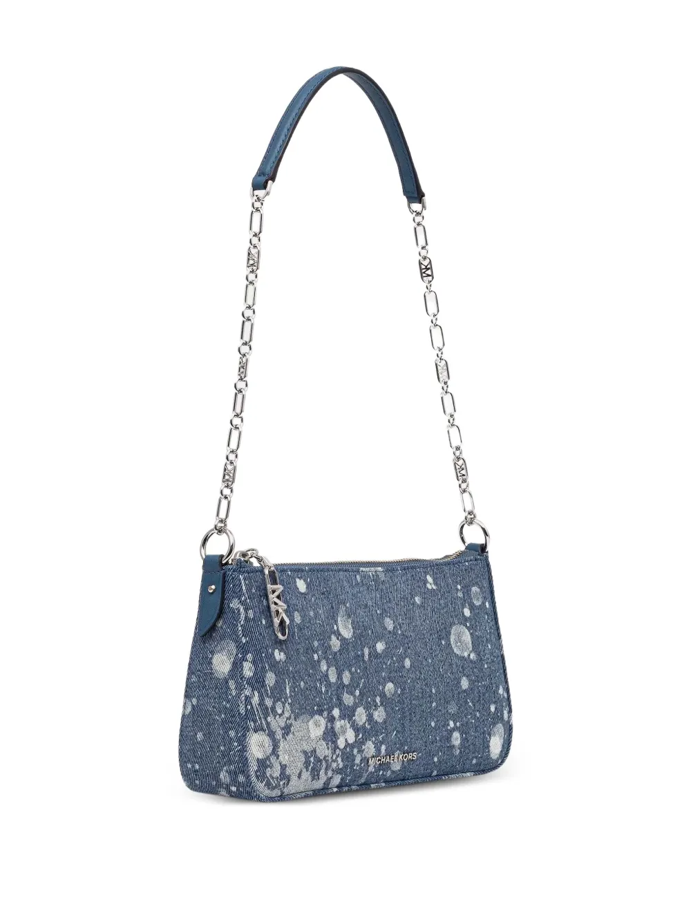Michael Michael Kors Schoudertas met spetters en denim-effect - Blauw