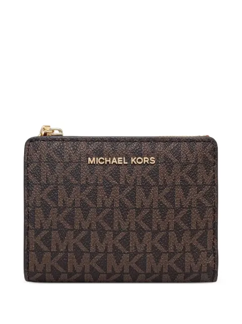 Michael Michael Kors logo-print zip-around wallet