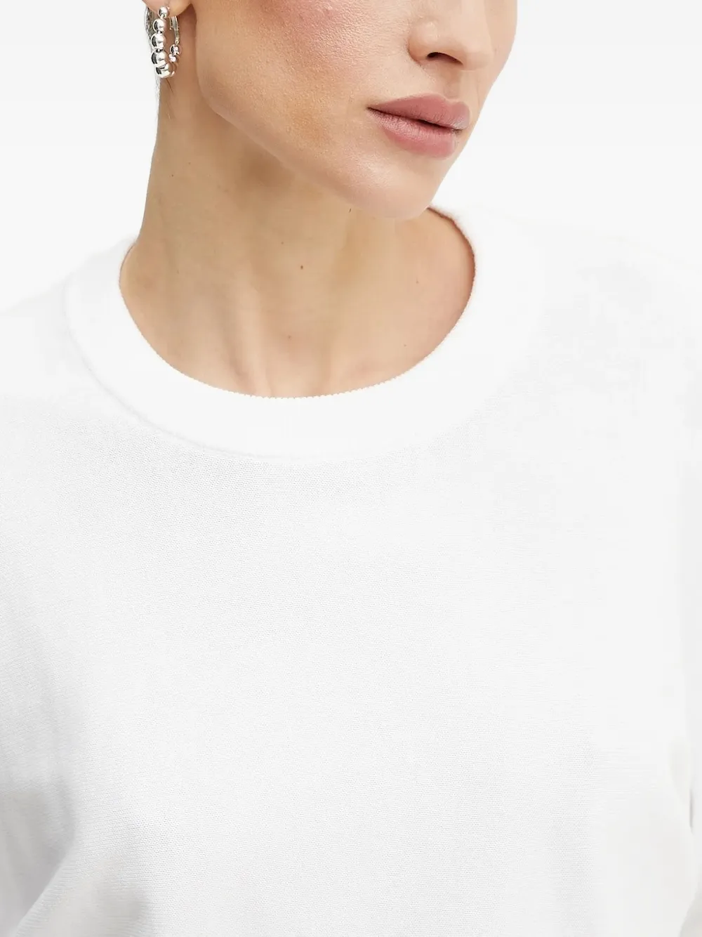Michael Kors T-shirt met logoplakkaat Wit