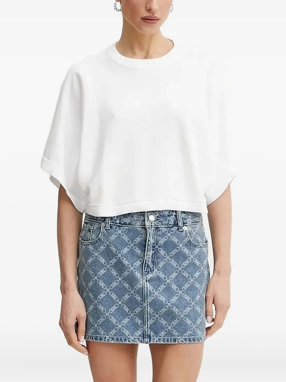 Michael Michael Kors Logo-plaque T-shirt In White