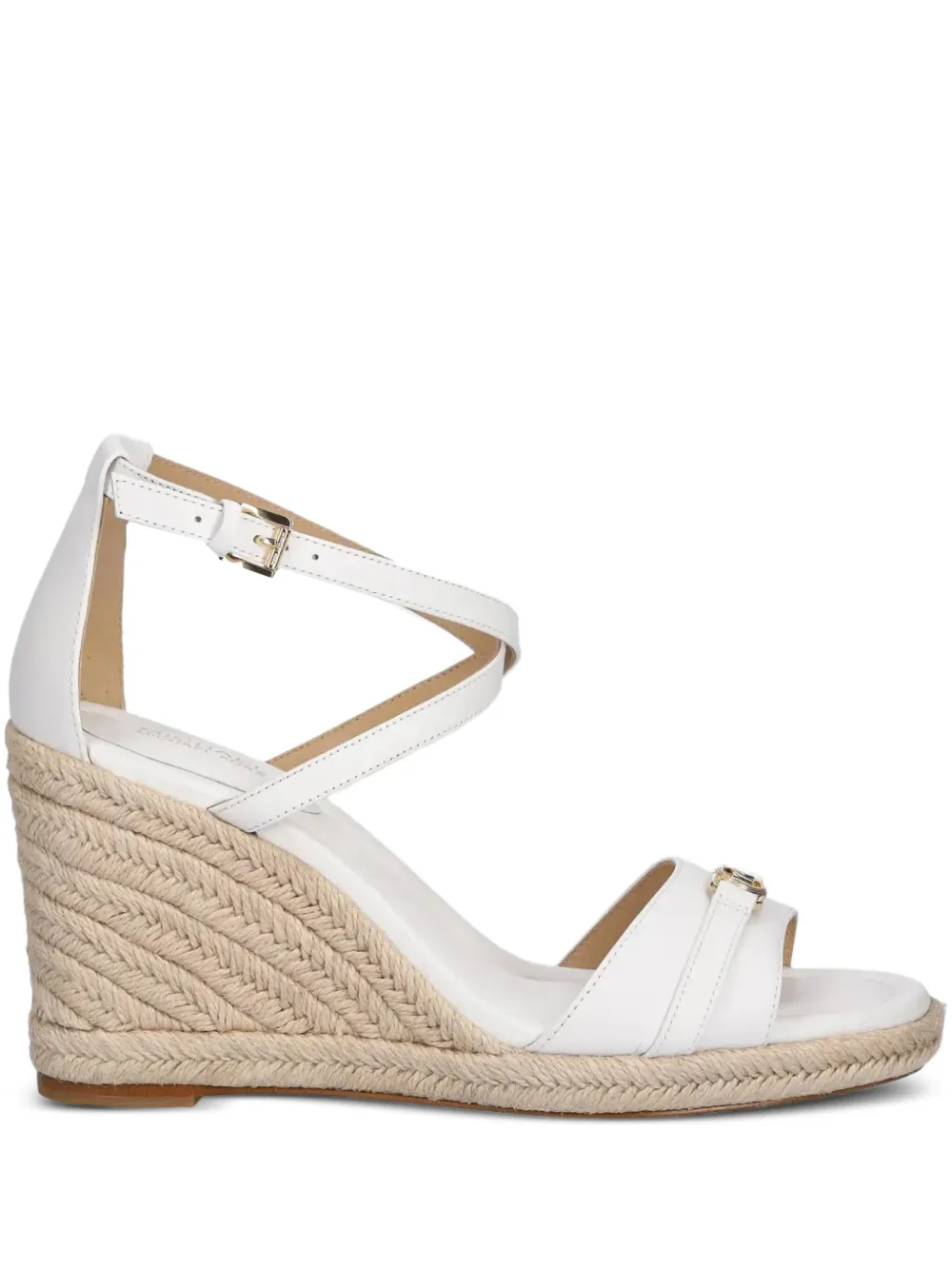Michael Michael Kors 100mm Mandy Espadrille Sandals In White