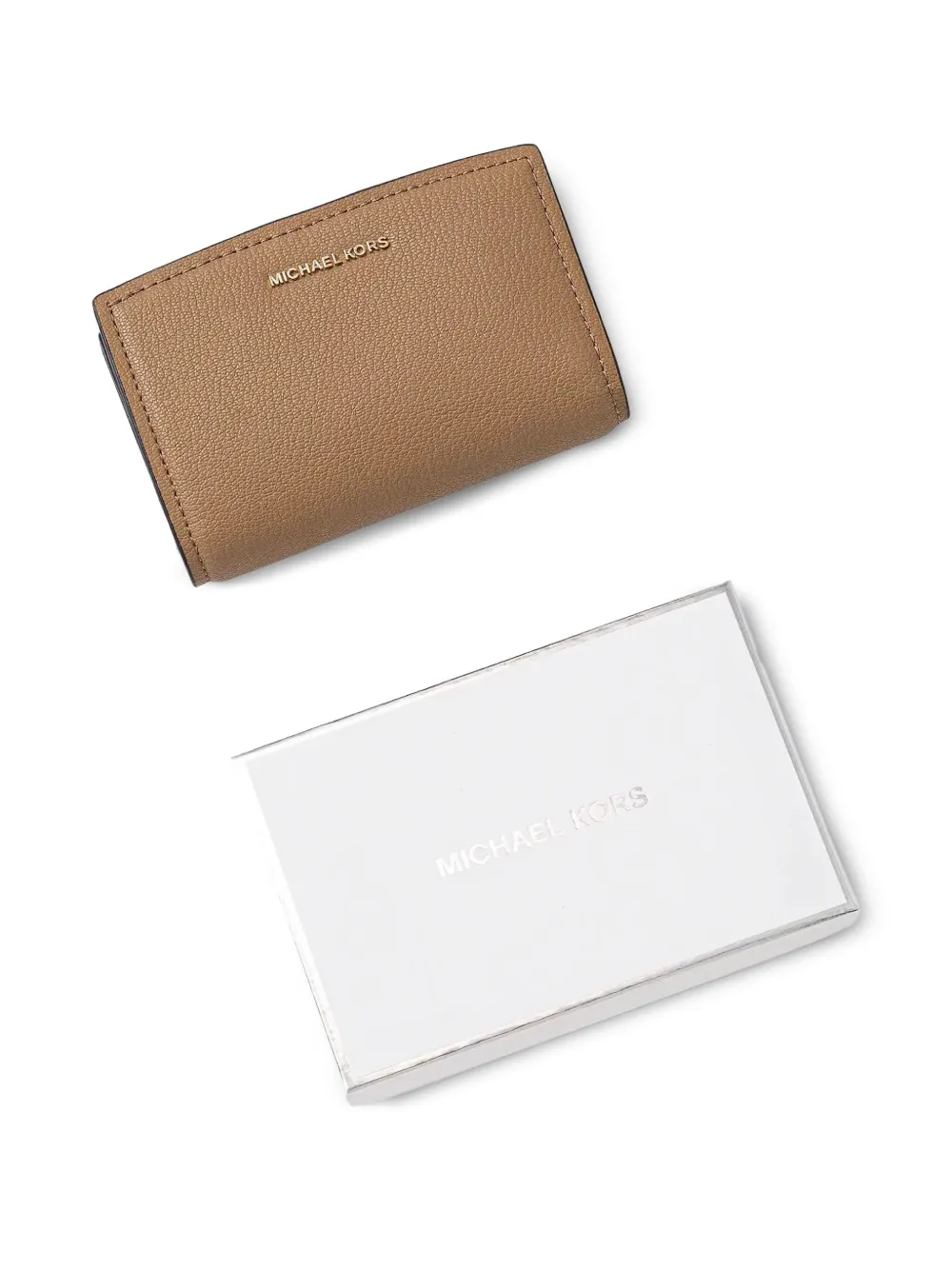 Michael Kors Leren pasjeshouder Bruin