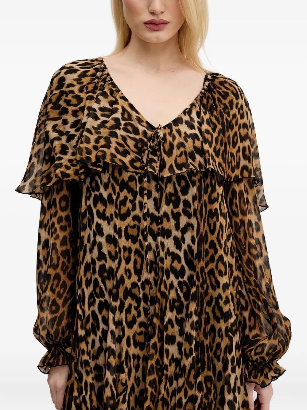 Aniye By Jurk met luipaardprint Bruin