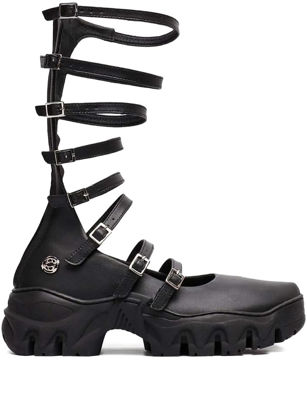 Rombaut strappy lace-up ballet flats | noir | Image 1