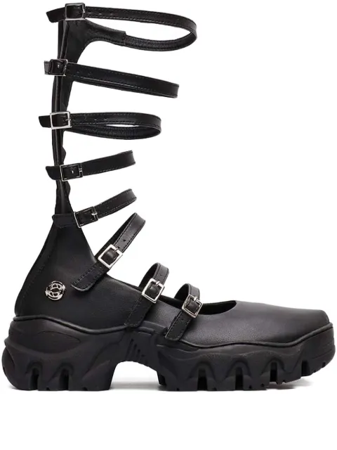 Rombaut strappy lace-up ballet flats