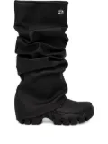 Rombaut ruffled knee-high boots - Black