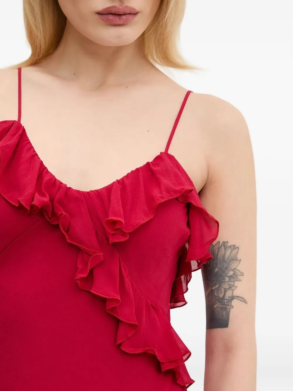 Aniye By Ruffled Tiered Dress In Red