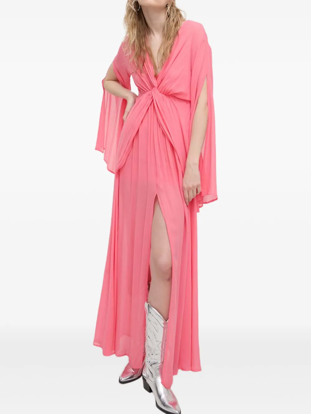 Aniye By cape-sleeve maxi dress | Pink | Image 1