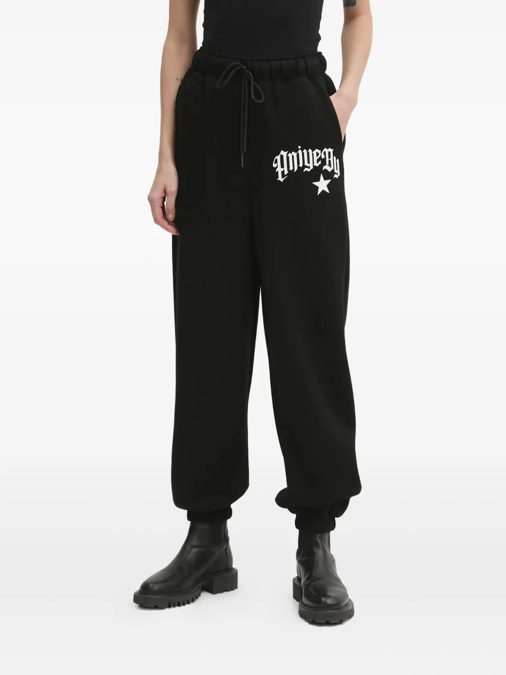 Aniye By Logo-print Track Pants In Black