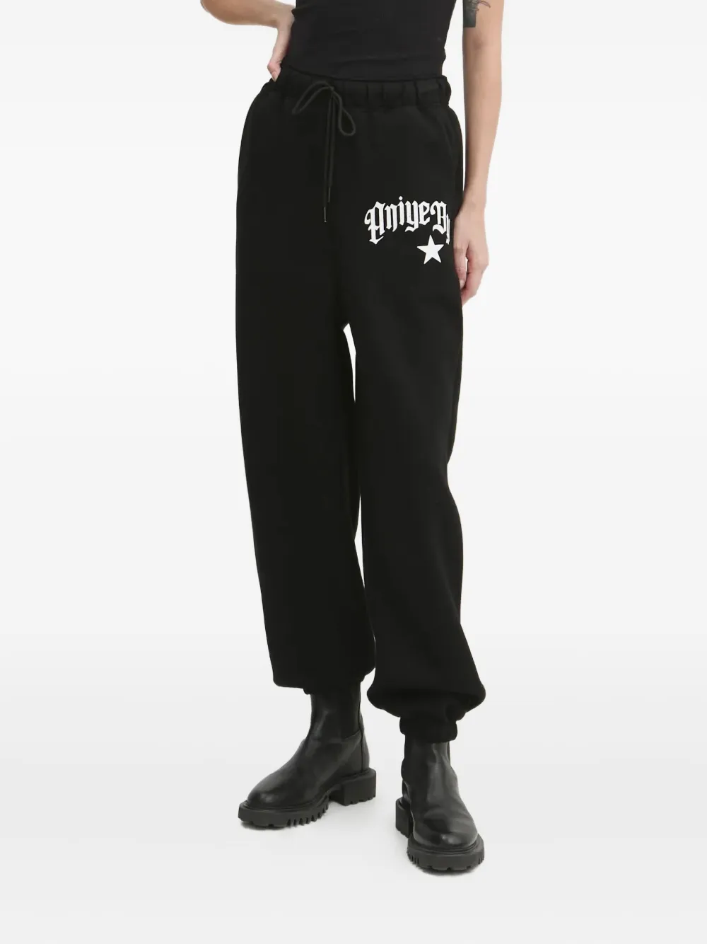 Aniye By logo-print track pants | Black | Image 1