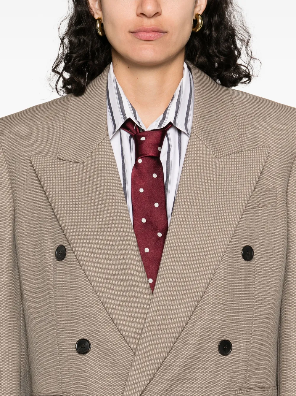 Saint Laurent Wollen blazer Bruin