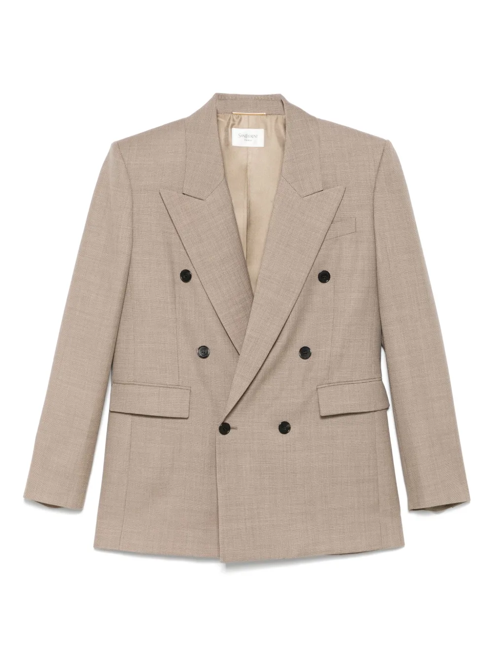 Saint Laurent blazer à design texturé | marron | Image 1