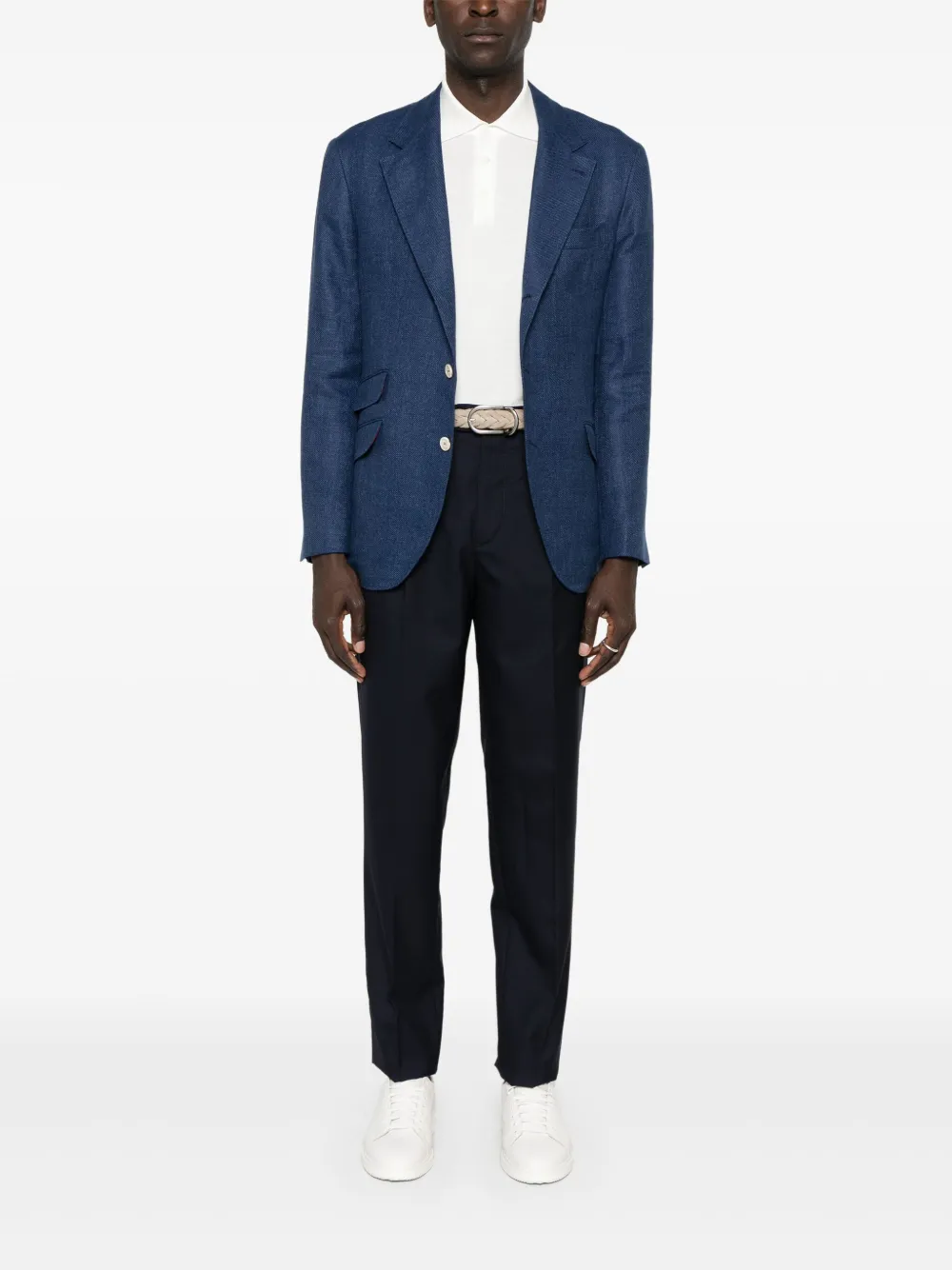 Brunello Cucinelli straight-leg trousers - Blauw
