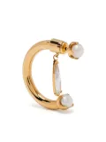 Alan Crocetti pearl fantasy clear drip earring - Gold
