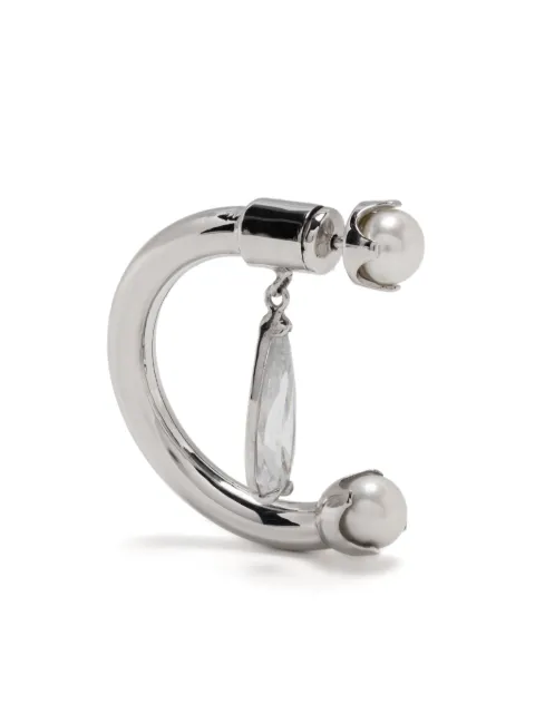 Alan Crocetti pearl fantasy clear drip earring