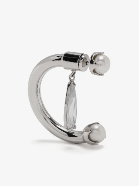 Alan Crocetti pearl fantasy clear drip earring