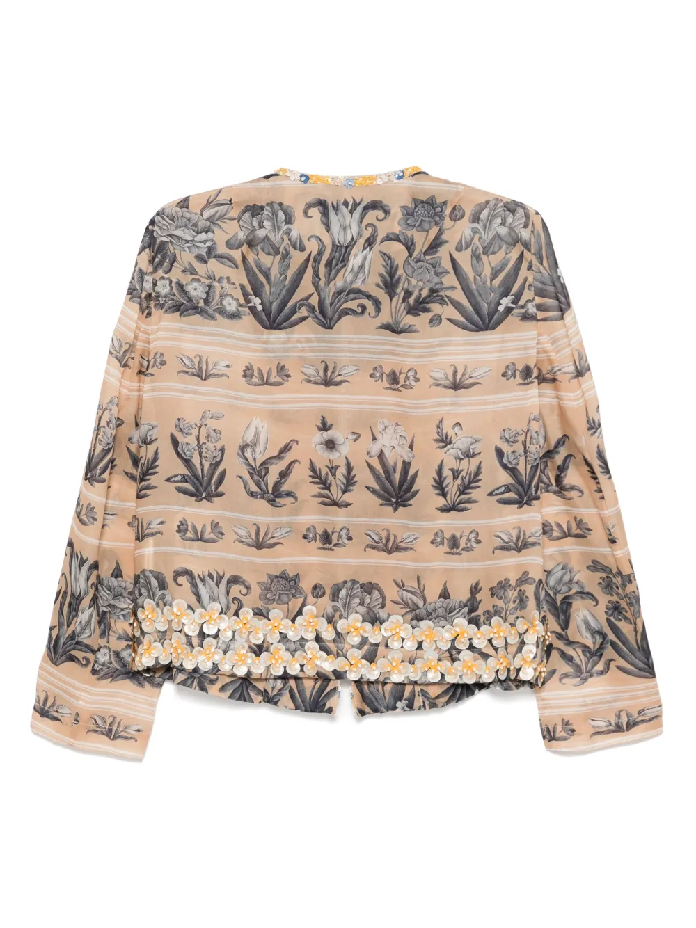 Biyan embellished printed cropped jacket | Cropped Jackets | Image 2