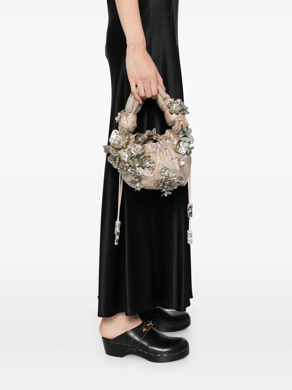 Biyan embellished tote bag - Zilver