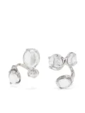 Alan Crocetti clear climax earrings - Silver