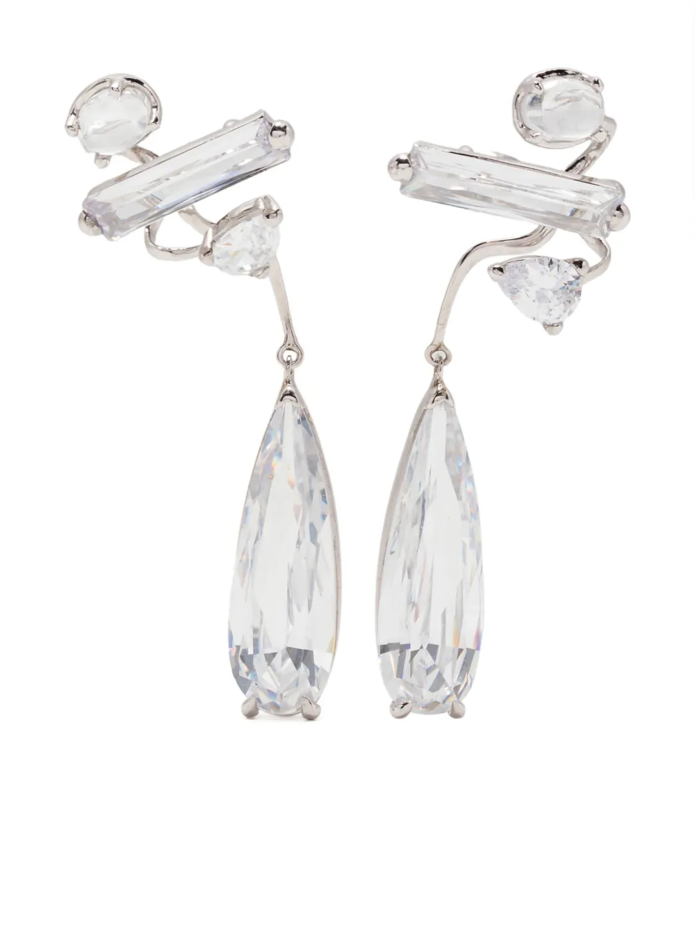 Alan Crocetti arete ear-cuff Clear Mixed Hybrid | plateado | Image 1