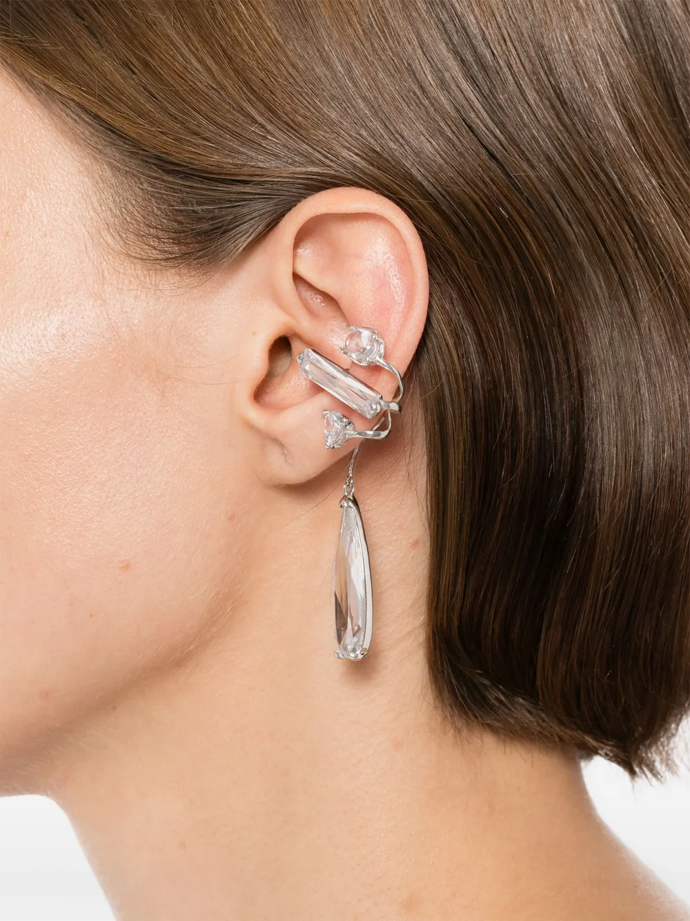 Alan Crocetti arete ear-cuff Clear Mixed Hybrid | Image 2