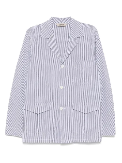 ASPESI striped single-breasted blazer