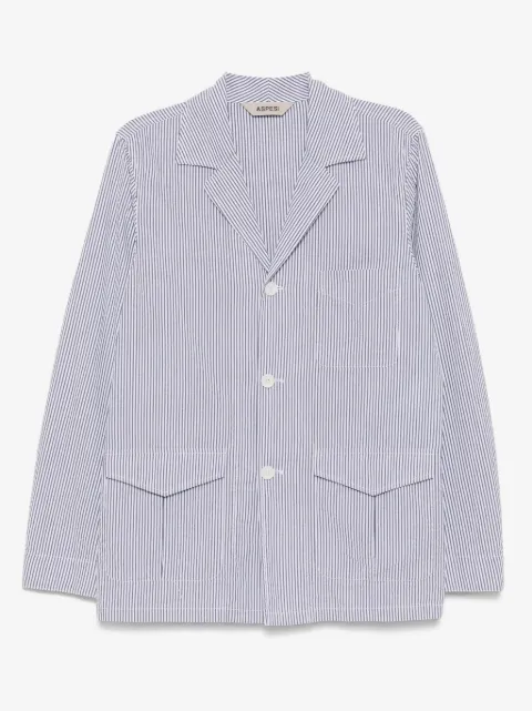 ASPESI striped single-breasted blazer