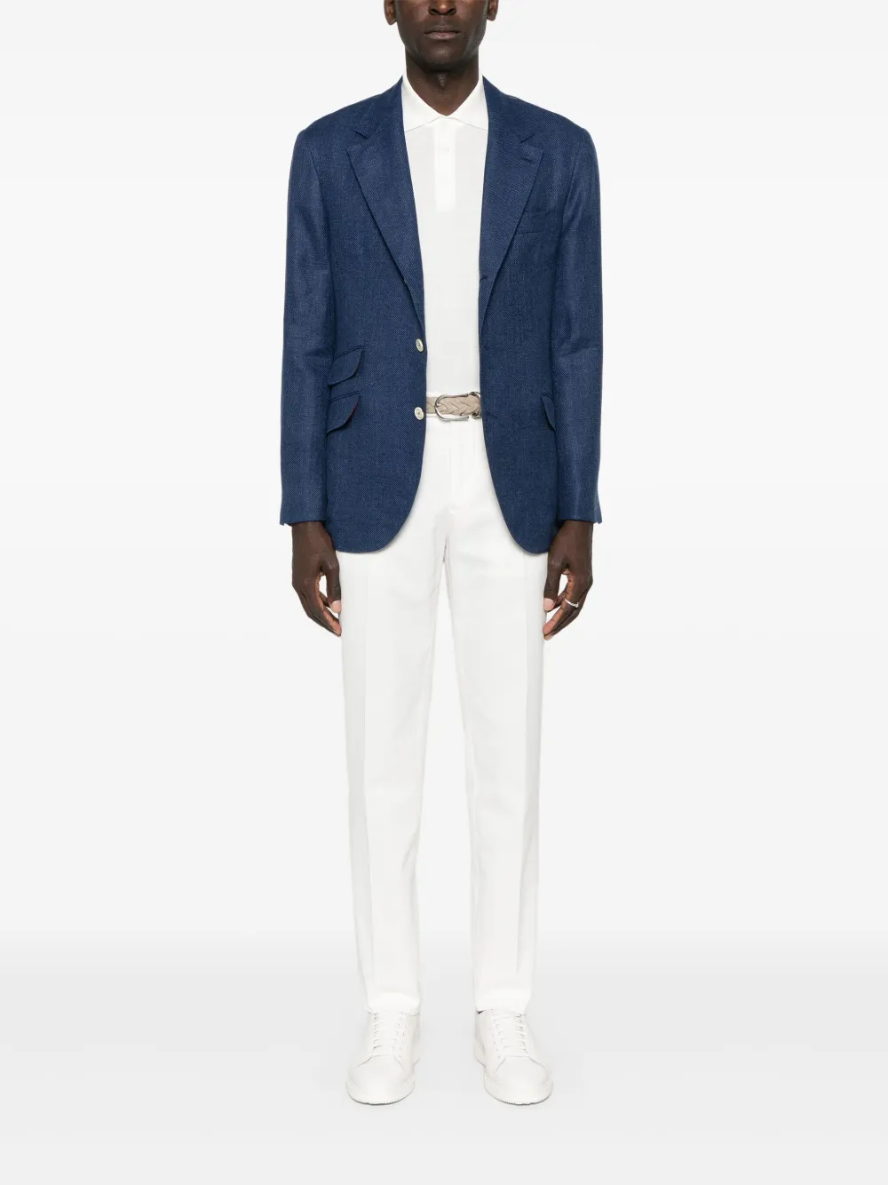 Brunello Cucinelli cotton trousers - Wit
