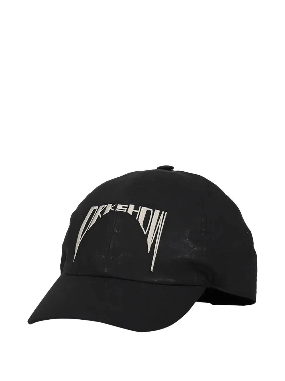 Rick Owens DRKSHDW Honkbalpet met geborduurd logo - Zwart