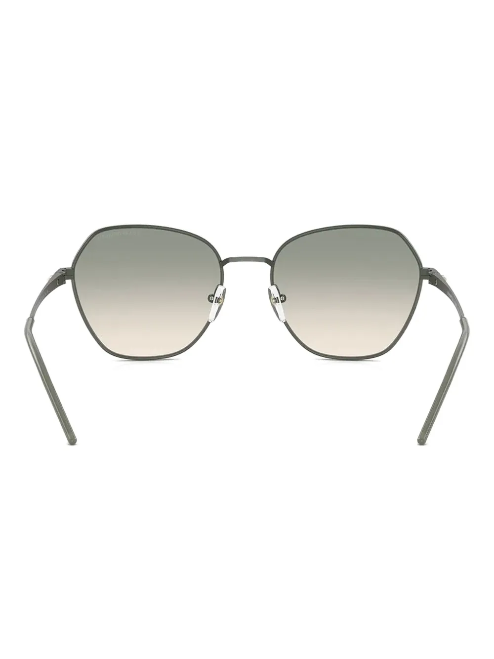 Emporio Armani Zonnebril met geometrisch montuur Groen