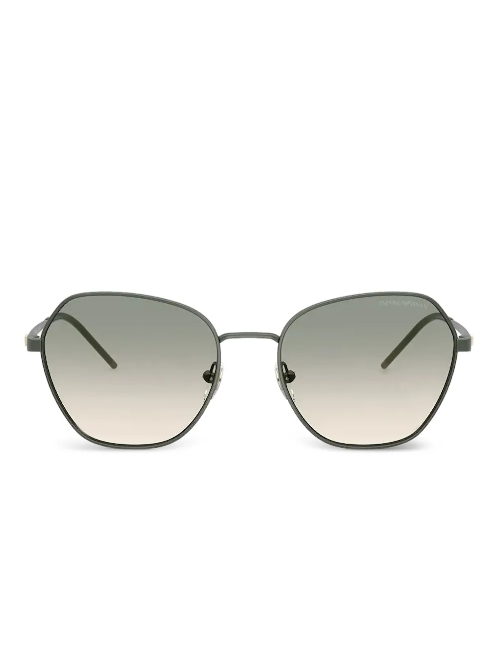 Emporio Armani Zonnebril met geometrisch montuur Groen