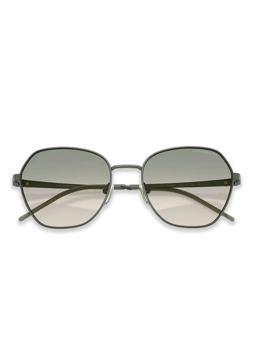 Emporio Armani Zonnebril met geometrisch montuur Groen