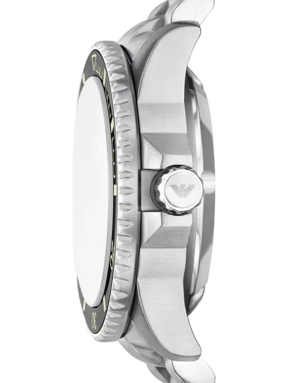 Emporio Armani Men's Automatic Sea Explorer Stainless Steel Bracelet Watch 43mm In Metallic