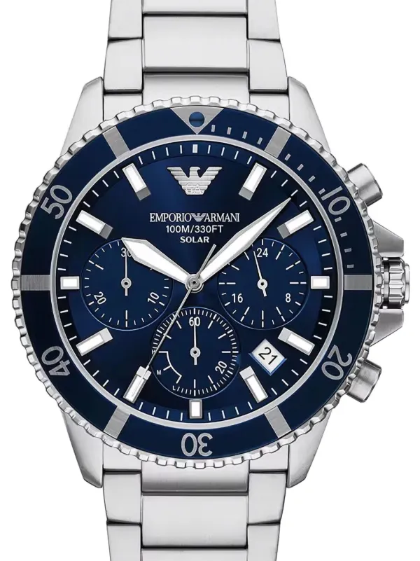 Emporio Armani World Explorer 43.5mm | Blue | FARFETCH