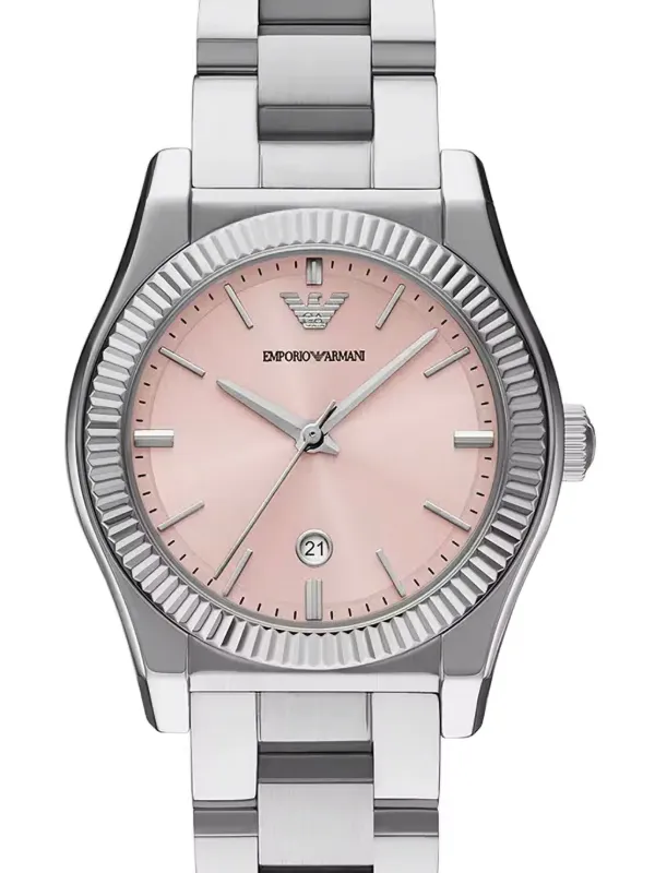 Emporio Armani Three-Hand 32mm | Pink | FARFETCH