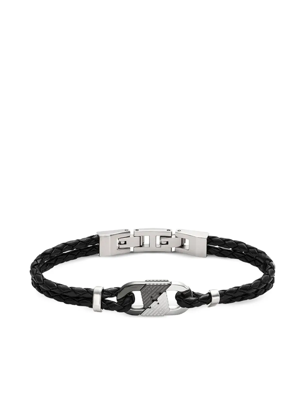 Emporio Armani Bracciale con dettaglio intrecciato - Argento
