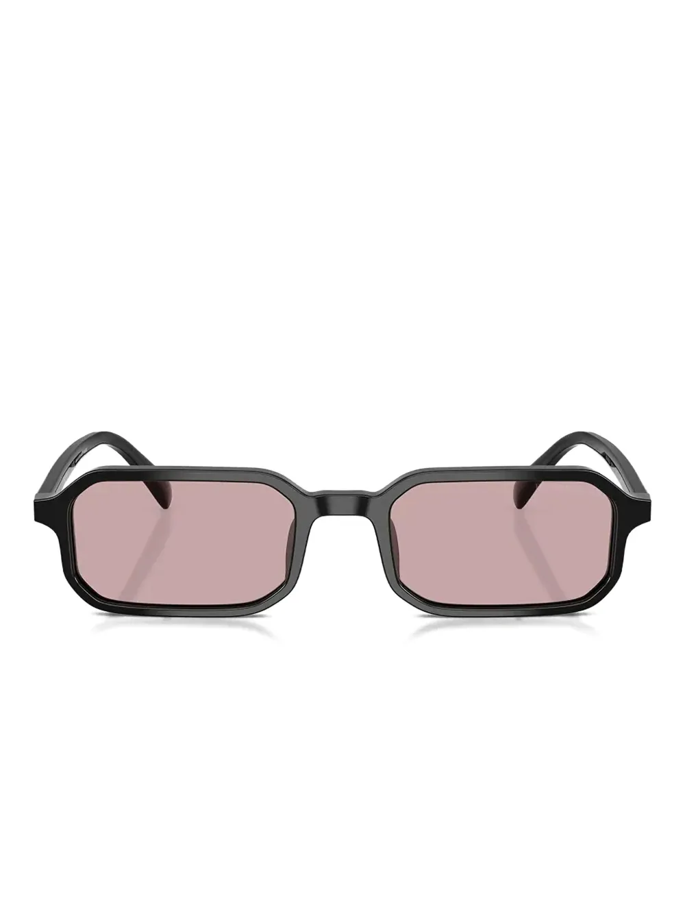 Emporio Armani rectangle-frame sunglasses - Nero