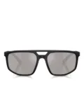 Emporio Armani geometric-frame sunglasses - Grey
