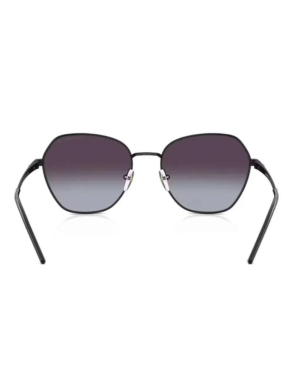 Emporio Armani Zonnebril met geometrisch montuur Zwart