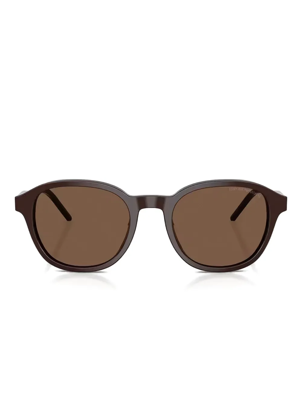 Emporio Armani Occhiali da sole tondi - Marrone
