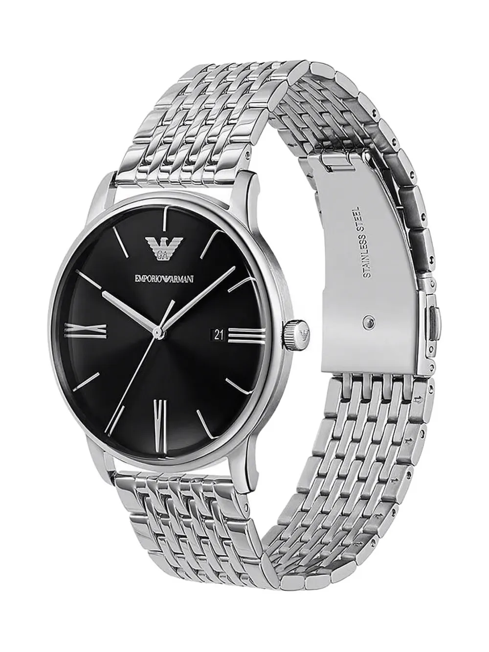 Emporio Armani Three-Hand Date 42mm | Fashion Watches | Image 2