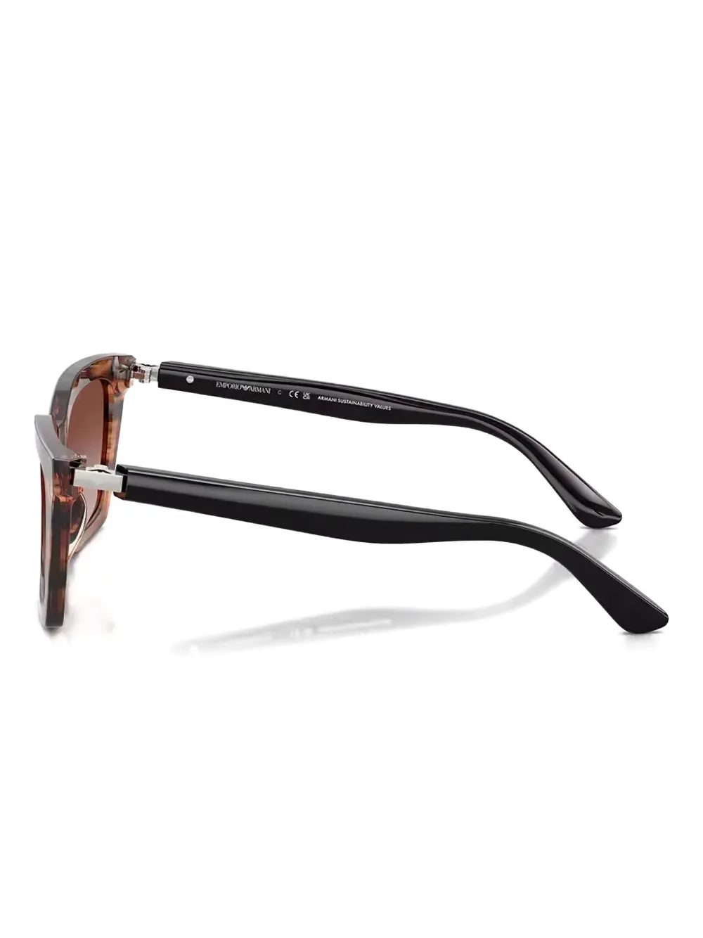 Emporio Armani Zonnebril met cat-eye montuur Bruin