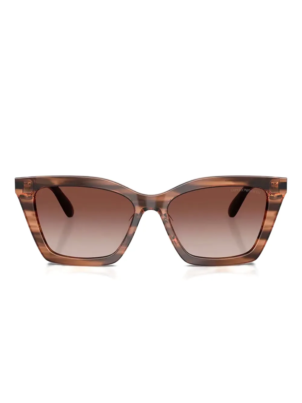 Emporio Armani Zonnebril met cat-eye montuur Bruin