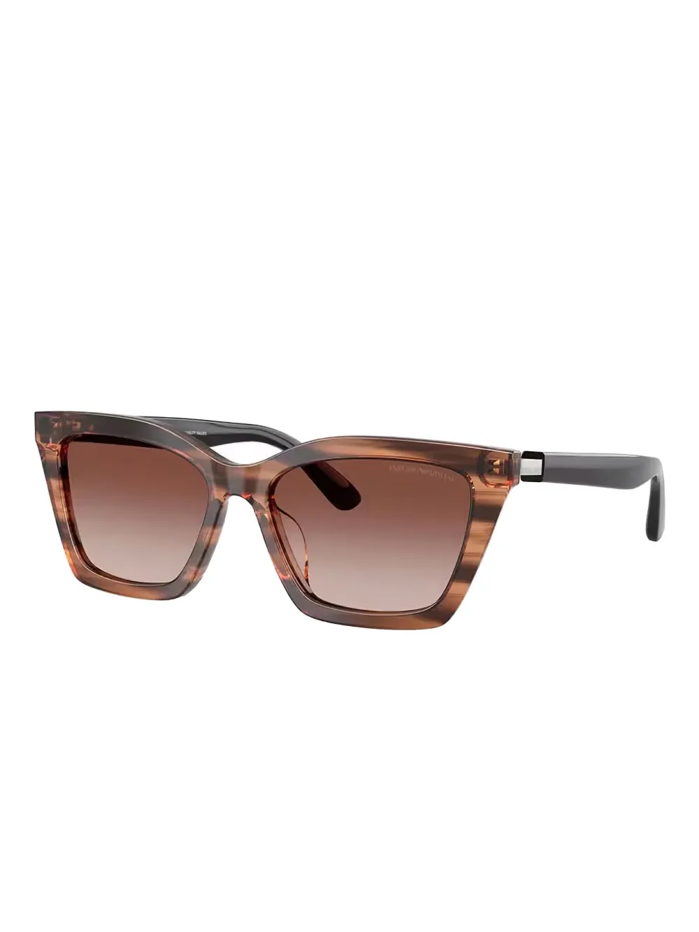 Emporio Armani Zonnebril met cat-eye montuur - Bruin